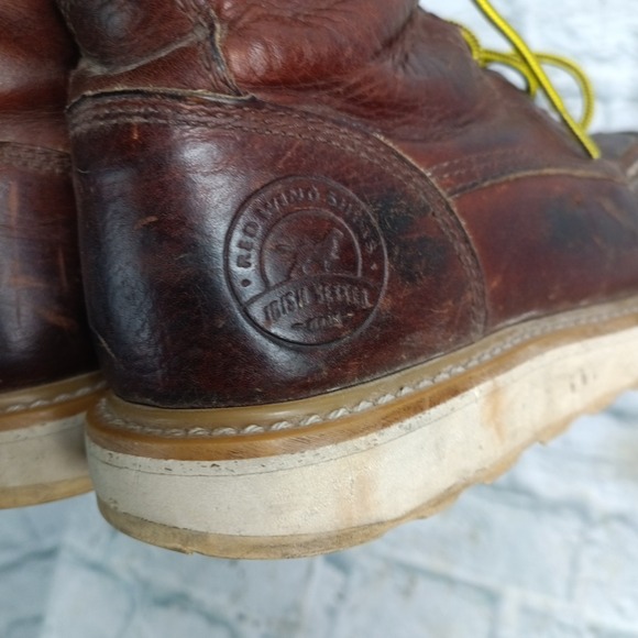 Irish Setter 83606 Ashby Brown Leather Aluminum Toe Work Mens Boots Size 8 D s7 main image 6